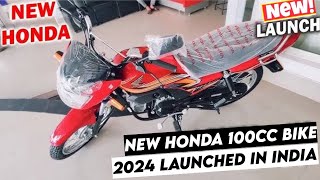 Honda 100cc Bike 2024 Model under 90k launched in indiaNew Bike mileage 70kmplHonda 2024 Bikes [upl. by Timothea]