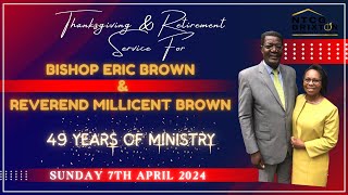 Bishop and First Lady Brown Retirement Service  Sunday 7th April [upl. by Virendra]