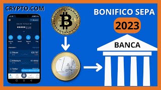 App Cryptocom  come trasferire i soldi alla banca tramite bonifico sepa nel 2023 [upl. by Nostaw]