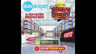 Sunboost Stocktake Sale – Hurry Ends September 30 [upl. by Loux231]