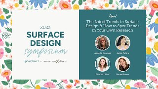 The Latest Trends in Surface Design and How to Spot Trends in Your Own Research [upl. by Perkoff]