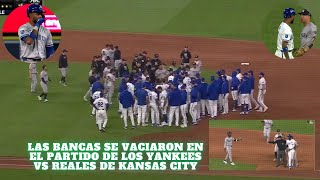 quot¡Se Vacían las Bancas Yankees y Reales en Acalorado Enfrentamiento en el Terrenoquot [upl. by Akimed]