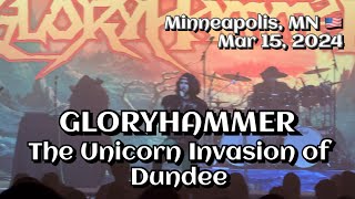 Gloryhammer  The Unicorn Invasion of Dundee Minneapolis MN 🇺🇸 March 15 2024 LIVE HDR 4K [upl. by Myrt653]