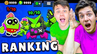 OCENIAMY Ranking NAJLEPSZE SKINY W BRAWL STARS Konto Za 10000 zł [upl. by Lacee]