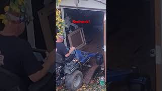 How rednecks do things mower shed mechanic [upl. by Emil]