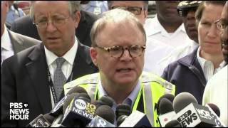 Philadelphia mayor NTSB hold news conference on Amtrak derailment [upl. by Wemolohtrab894]