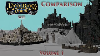 The Lord of the Rings Height Comparison  LotRO Concepts  Vol I [upl. by Dreddy]