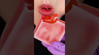 Honey jelly wax candy eating ASMR [upl. by Nnyroc]