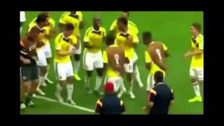 SELECCION DE COLOMBIA BAILANDO EL RAS TAS TAS [upl. by Rosalyn394]