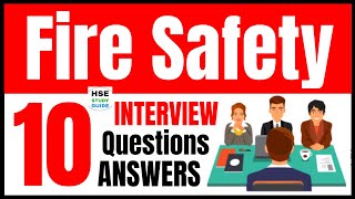 Fire Safety Interview  Fire Safety Interview Questions amp Answers  Fire Technician Interview QA [upl. by Eceinart]