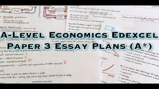 ALevel Economics Edexcel Paper 3 Essay Plans [upl. by Severin]