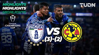 HIGHLIGHTS  Pachuca 3vs2 América  CONCACHAMPIONS 2024  TUDN [upl. by Valonia]