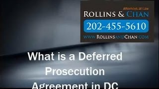 DC Attorney Discusses Deferred Prosecution Agreements [upl. by Etteniuq]