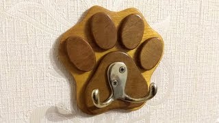 Making Cats paw  key hanger Scroll saw project [upl. by Cima252]