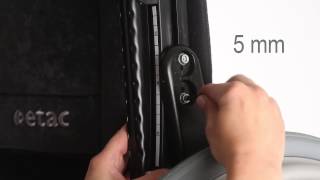 Etac Cross 5  How to adjust back support height [upl. by Roth]