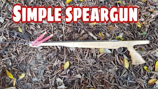 How to Make a Simple and Easy Speargun But POWERFUL  Cara Membuat Tembak Ikan  Senapang Ikan [upl. by Dierolf]