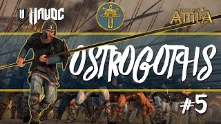 Total War Attila  Ostrogoths 5  Taking Caralis [upl. by Iderf]