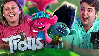 TROLLS 2016 MOVIE REACTION  First Time Watching [upl. by Cecil]