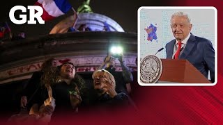 AMLO celebra freno a la derecha en Francia [upl. by Nitnerb200]