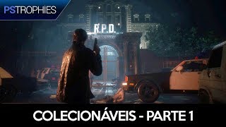 Resident Evil 2 Remake  Localização de todos os colecionáveis  PARTE 1 [upl. by Robillard]