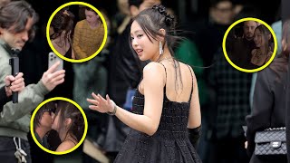 Jennie shines as main event at Chanel 2024 fashion show cute interact with highprofile guests [upl. by Einnor126]