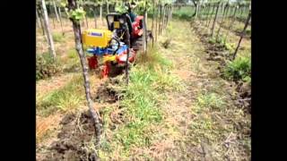 Attrezzatura per vigne con lama interfilare dx modello EXPO SINGOLO B [upl. by Enirehtahc102]