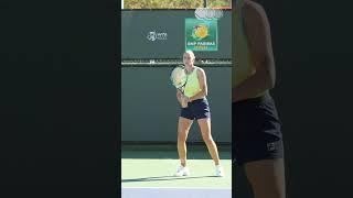 Karolina Pliskova  Forehand amp Backhand [upl. by Ibloc]