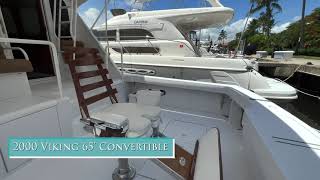 2000 Viking 65’ Convertible  For Sale with HMY Yachts [upl. by Winer21]