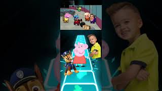 Paw Patrol Monster 🆚 Peppa Pig 🆚 Vlad And NIki 🆚 BEBEFINN 🆚  Among Us Distraction Dance shorts [upl. by Audette]