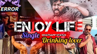 😁No love🥳Enjoy lifeStatus Tamil🔥 single Whatsapp Status Tamil✨❣️ [upl. by Onoitna]