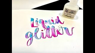 Brea Reese How to Use Liquid Glitter Ink Tutorial  Marie Diemert Artist [upl. by Iroc695]