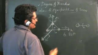 Degrees of freedom Law of equipartition of energykinetic theory of gases physics for class 12 [upl. by Lief417]