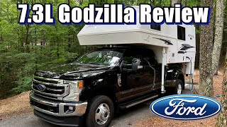 Ford F350 73L 4000 Mile Review  MPGs CAT Scale with Camper [upl. by Mailli]