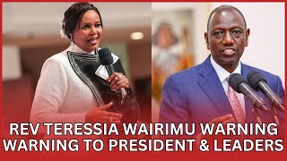 Rev Teresia Wairimu shocking warning kuri thirikari na mutongoria wayo [upl. by Ibur]