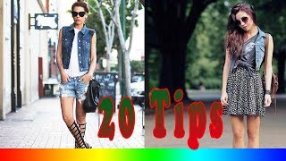 20 Style Tips On How To Wear Denim Vests [upl. by Orsa]