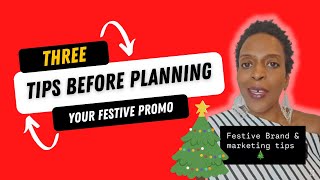 Before executing your festive marketing plan listen to these 3 tips [upl. by Yecam]