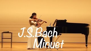 Kyoko Watanabe  JSBach  Minuet in G major BWV Ahn114  Suzuki Methode [upl. by Ahsratal678]