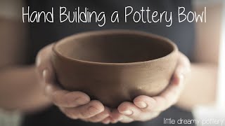 How I Hand Build a Pottery Bowl  No wheel required  ASMR [upl. by Sadye]