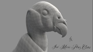 King Vulture Modeling Timelapse in Blender [upl. by Annabela]