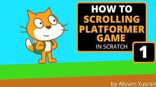 Scratch Tutorial  How to Make a Scrolling Platformer Game  Part 1  Setup [upl. by Nevetse366]