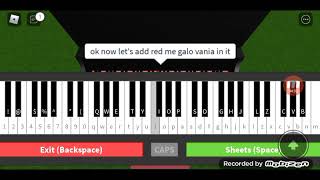 Playing Piano Keyboard Roblox Sad Megalovania  Red Megalovania [upl. by Ender106]