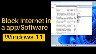 How to block software from accessing internet windows 11 [upl. by Frazier388]