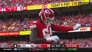 Patrick Mahomes TD TO BIG MAN WANYA MORRIS 🔥 Chiefs vs Bengals 2024 Highlights [upl. by Ibur343]