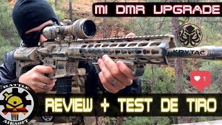 Mi DMR UPGRADE de TIRADOR SELECTO Spr Mk2 Krytac AIRSOFT ESPAÑA [upl. by Anerom9]