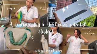 A realistic day in a life of a dental student 🦷 Unfiltered vlog  not an esthetic vlog  clinics [upl. by Sommer]