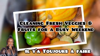 How to Clean Fresh Veggies amp Fruits for a Busy WeekendMom of 4’s Saturday Routine [upl. by Yankee]