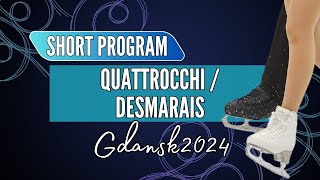 Julia QUATTROCCHI  Simon DESMARAIS CAN  Junior Pairs Short Program  Gdansk 2024 [upl. by Schramke]