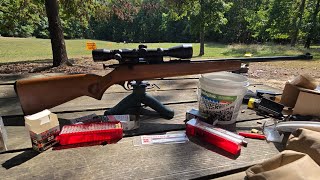 Glenfield Model 10 22lr Rifle at 35yds Various Ammo [upl. by Damara978]