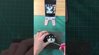 How to Make a Needle Felted Dog Charm Needle Felting ASMR  Needle Felting Dogs [upl. by Vassaux]