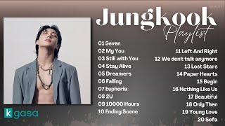 Jungkook 정국 of BTS Playlist solo and cover 2023 Updated [upl. by Anin]